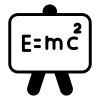 Clickable Einstein Mass-Energy Converter Icon